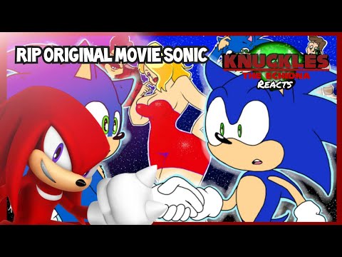 Rip original movie sonic? Knuckles reacts to sonic meet redesigned movie sonic (read description)
