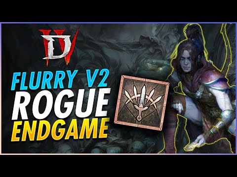 New Best Rogue STUN Flurry Build For End Game Is INSANE! 50-100 Guide - Diablo 4