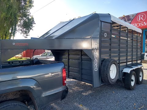 Trailer para caballos 3,5 x 2 + monturero, pico de cigueña