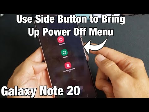 Galaxy Note 20: How to Make Side Key Button (Bixby) Bring up Power Off Menu