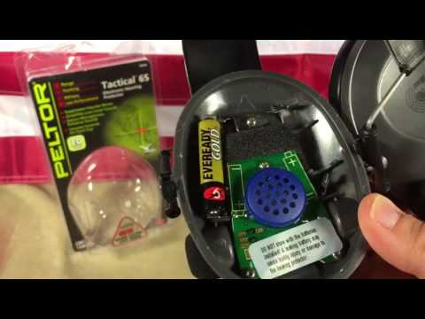 Peltor Tactical 6S hearing protection - Battery change