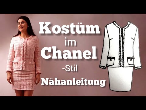Kostüm im Chanel-Stil: einfache Nähanleitung in 10 Schritten