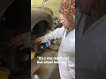 Rough Morris Minor wheel bearing needs attention.