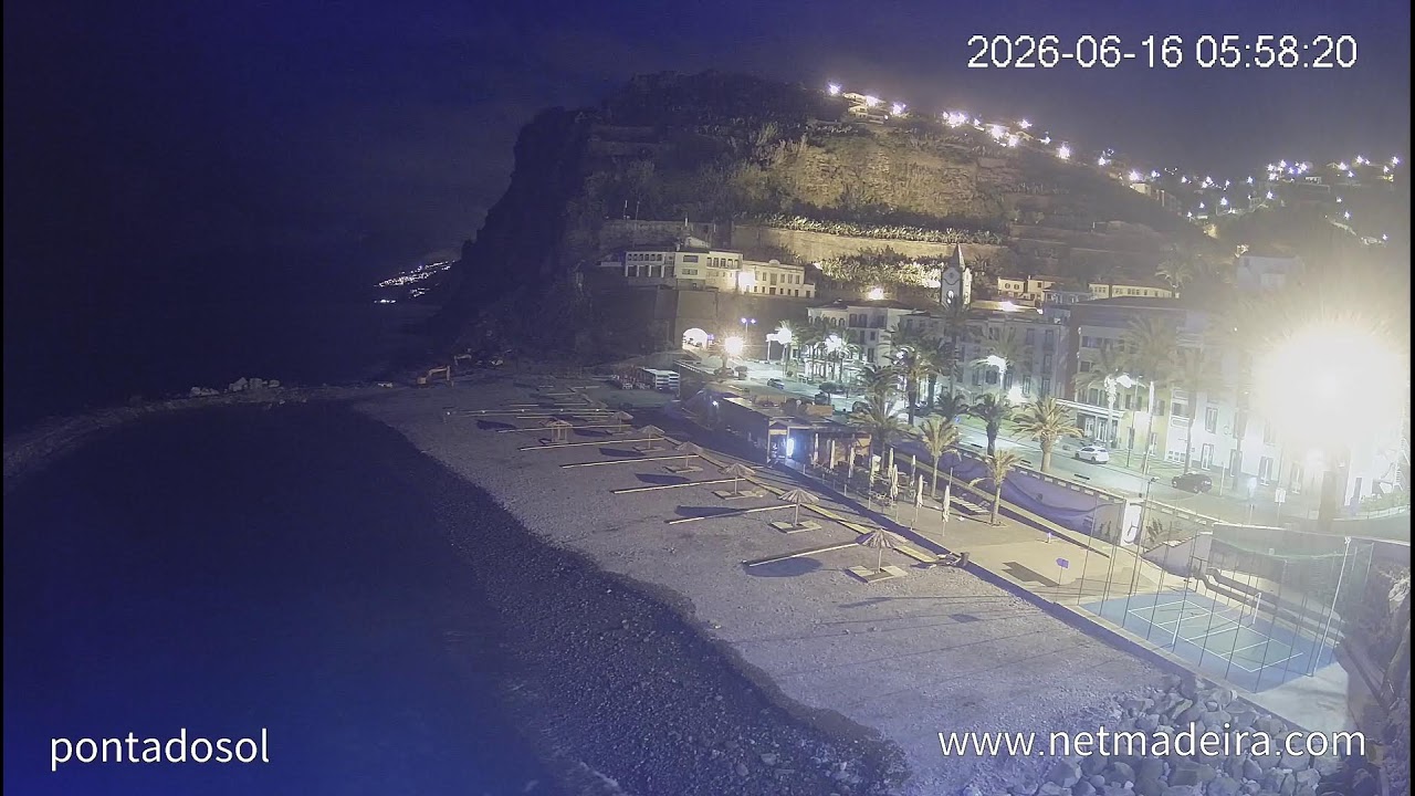 Live webcam view of Ponta do Sol Seafront & Beach