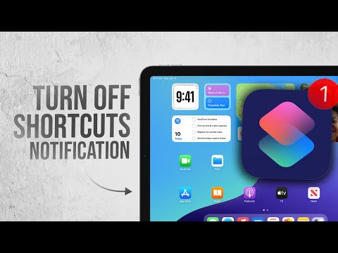 How to Tun Off Shortcuts Notification on iPad (tutorial)