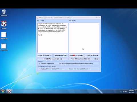 PDF Compare Two Files and Find Differences Software