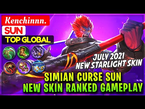 Simian Curse Sun, New Skin Ranked Gameplay [ Top Global Sun ] Kenchinnn. - Mobile Legends