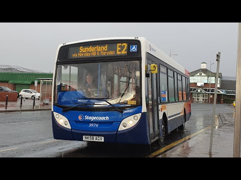 KICKDOWN: Route 30/X20/E2 | NK58AGV/39711 - Stagecoach North East: MAN 14.240LF/ADL Enviro 200