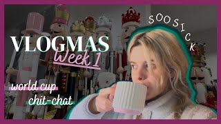 VLOGMAS WEEK 1 | Christmas Shopping, World Cup, Opening Up About My Stressful Week. فلوجماس اسبوع ١