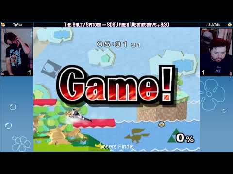 Salty Spitoon Melee #23 Losers Finals - TpFox (fox) vs SubTails (sheik)