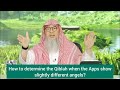 How to determine the qiblah when the apps show slightly different angles? - assim al hakeem