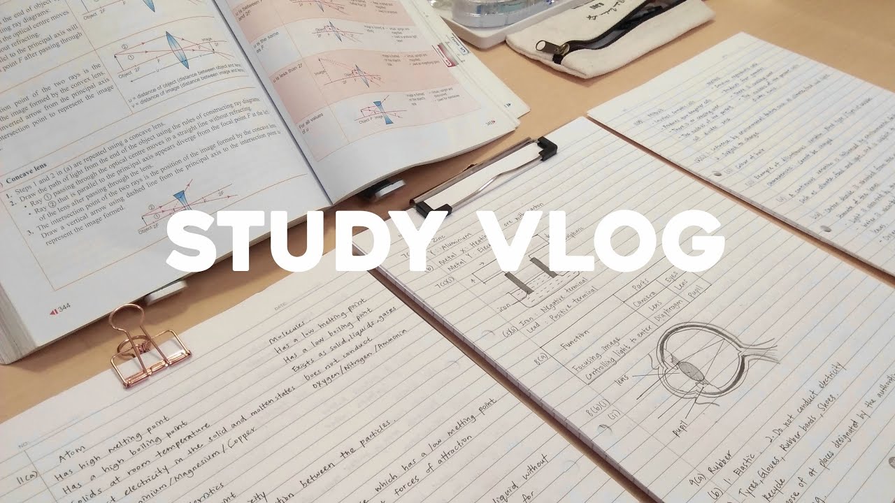 Study Vlog | study timelapse compilation with calm piano tracks | 1 hour study with me