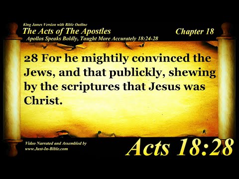 The Acts of the Apostles Chapter 18 - Bible Book #44 - KJV HD Read Along Audio/Video/Text