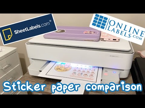 🌺 Sticker Paper Quality Test: Onlinelabels vs Sheetlabels 🌺
