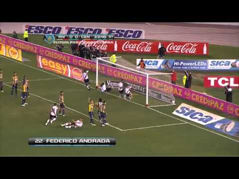 Gol de Andrada River 1   Rosario Central 0 Fecha 2 Torneo Inicial 2013 Fútbol Para Todos