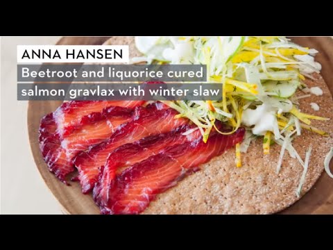 Anna Hansen Crispbread Recipes: Beetroot & Liquorice Cured Gravlax