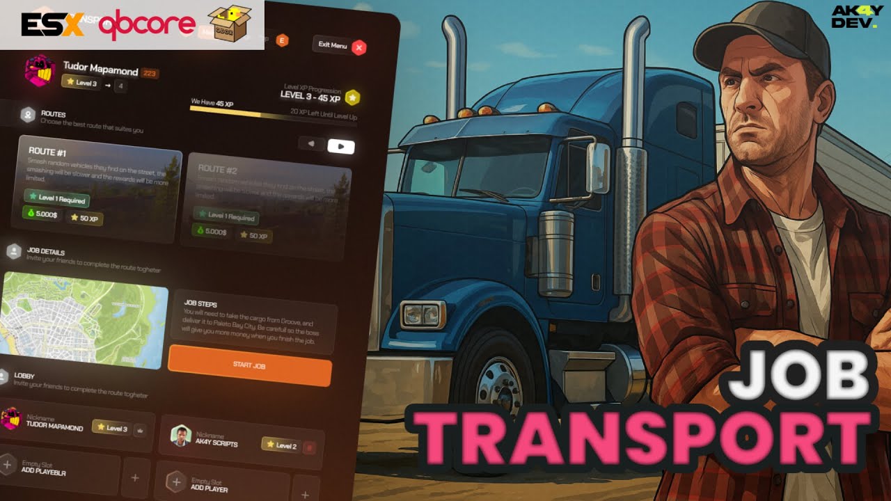FiveM - Transport Job | MULTIPLAYER