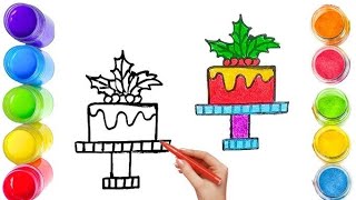 Cute Cake Drawing Painting and Coloring For kids and Toddlers | 106
