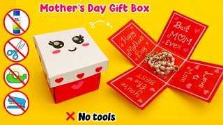Last Minute Mother’s Day Gift Idea No Glue, No Scissors/DIY Mother’s Day Gift Box /White paper craft