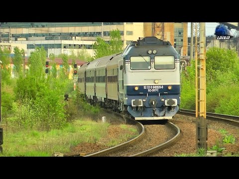 R3645 Piatra Craiului-Oradea & IR1833 Iasi-Timisoara Nord in Oradea Est Triaj - 12 April 2016