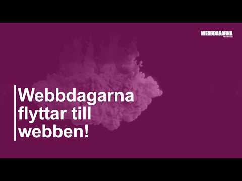 Webbdagarna Stockholm 2020 - goes digital!