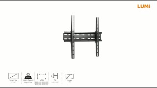 Super Economy Fixed & Tilt TV Wall Mount-KL25-44T
