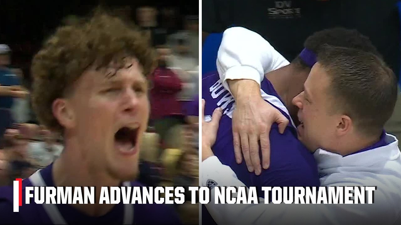 FUTURE CINDERELLA⁉️ 6th-seeded Furman knocks off No. 1 ETSU in SoCon Championship 🏆 | ESPN CBB