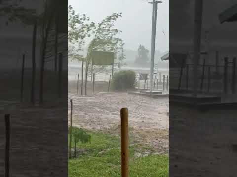 La Voz TV - Intensa lluvia en Picún Leufu