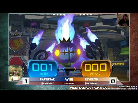 14 Papersak (Random) vs Eeveeon (Random) - Pokken at Underground - 8/22/17
