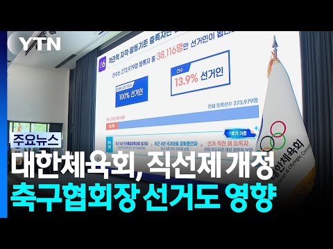 대한체육회, 직선제 위한 정관 개정...축구협회장 선거도 영향 / YTN
