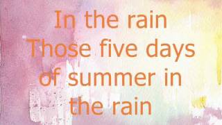 Five Days Of Summer lyrics - Joe Brooks