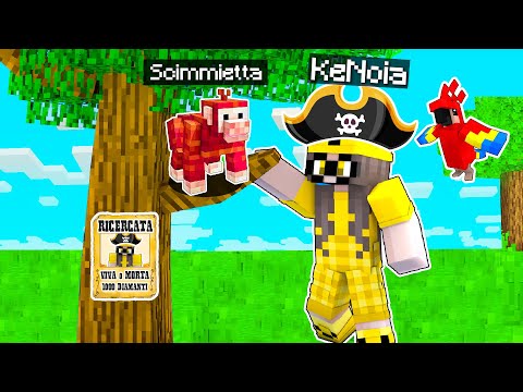 I BECOME A PIRATE and FIND A MONKEY in Minecraft - Life of a Pirate