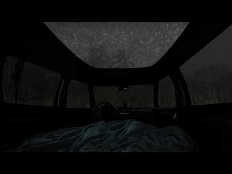 Fall Asleep in 5 Minutes with Heavy Rain and Thunder on Car Roof for Deep Sleep All Night Long