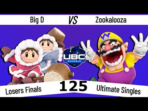UBC Weekly #125 - Losers Final - Big D (Ice Climbers) Vs. Zookalooza (Wario) - SSBU