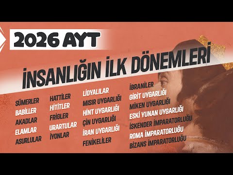 2) AYT Tarih - İnsanlığın İlk Dönemleri - Ramazan YETGİN - 2025