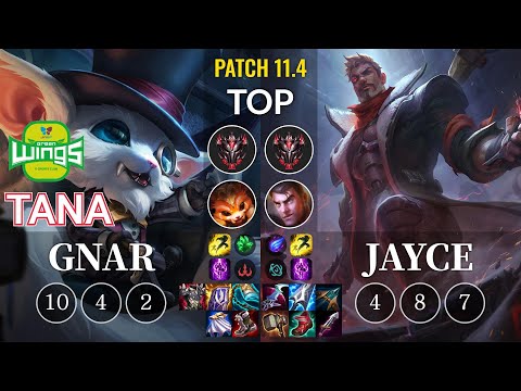 JAG TaNa Gnar vs Jayce Top - KR Patch 11.4