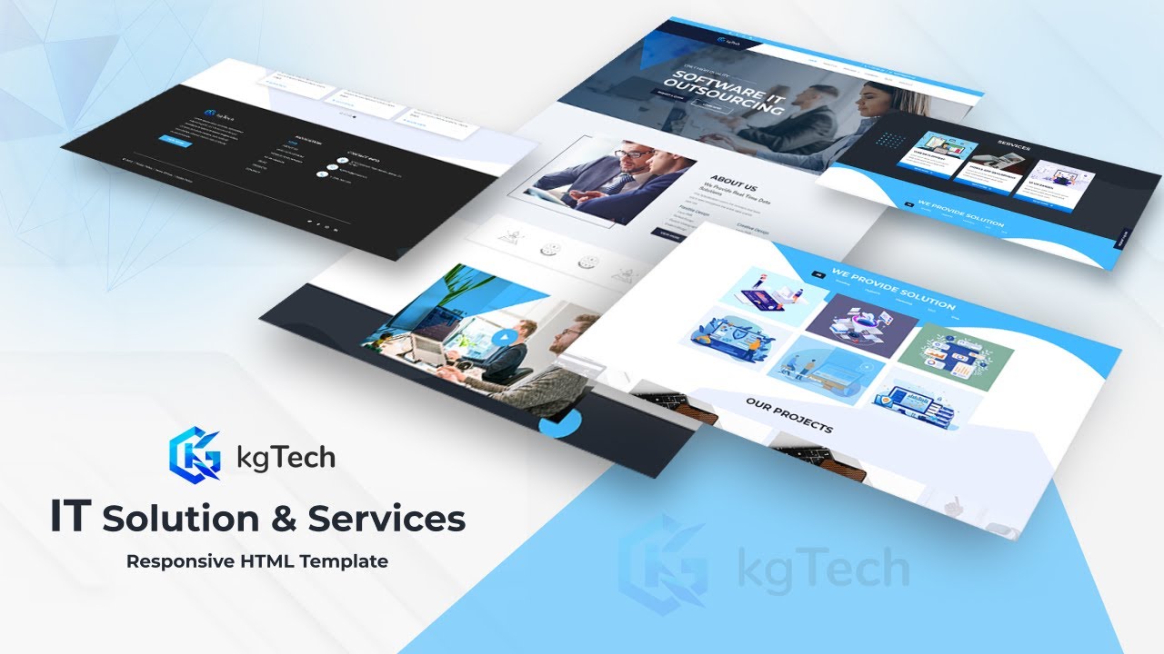 IT Solution & Services Responsive HTML website Template | Free To Use template - Geek Code Lab