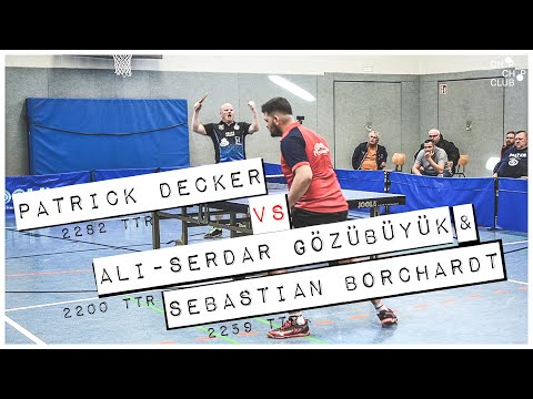 Patrick Decker vs. Ali Gözübüyük & Borchardt (Borsum X Füchse Berlin | 3. Bundesliga Tischtennis 22)