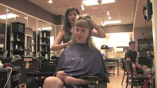 Tristyn - Pt 1: Long to Short Undercut Bob w/ Bangs (Free Video)