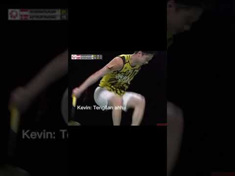 Ngakak! Kevin Adu Tengil Dengan Atlet Denmark 😂😆 #short #badminton #kevinsanjaya