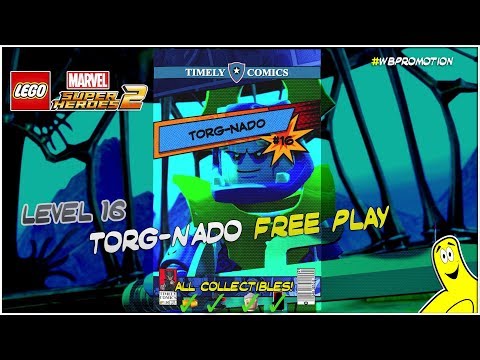 Lego Marvel Superheroes 2: Level 16 / Torg-Nado FREE PLAY (All Collectibles) - HTG