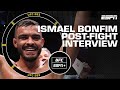 Ismael Bonfim recaps flying-knee KO of Terrance McKinney in UFC debut | ESPN MMA