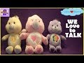 Set Of 3 Care Bears Talking Funshine Harmony And Love A Lot Bear