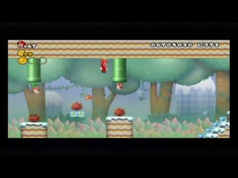 New Super Mario Bros. Wii Walkthrough - World 9-7