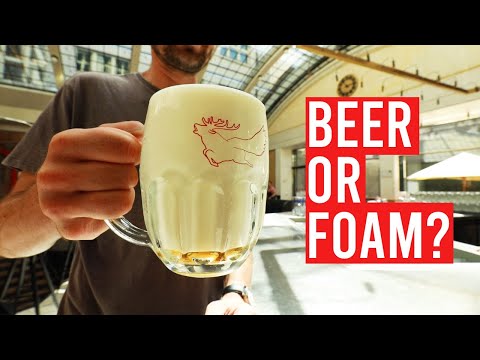 Why does beer in Europe have huge foam head? (Honest Beer Guide)
