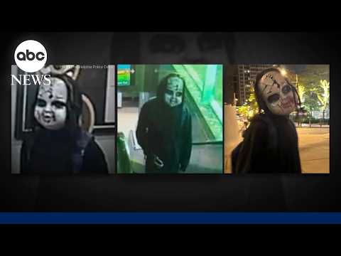 Search underway for suspect accused of terrorizing victims in 'Chucky doll mask'