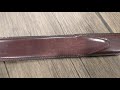 Saphir Shell Cordovan Cream on Allen Edmonds Belt