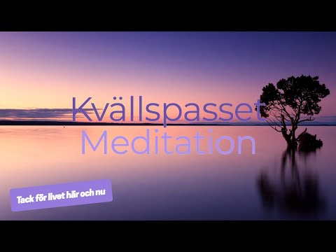 Kvällsmeditation - Tack för livet här och nu