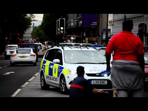British Transport Police Ford Focus Response Car On Blue's And Two's