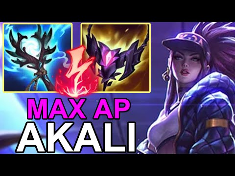 LOL CN BEST AKALI - Beifeng Max AP Akali vs Kassadin - Challenger Akali Gameplay S14.20